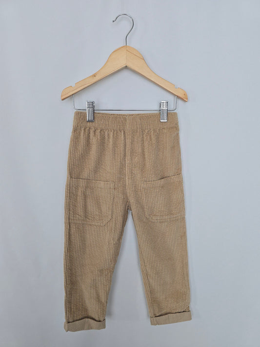 Nutmeg Taupe Cord Trousers • 2-3 years