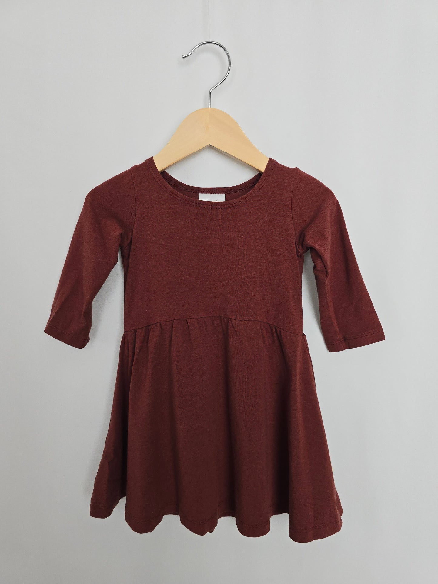 Jax & Lennon Cranberry Twirl Dress • 18-24 months