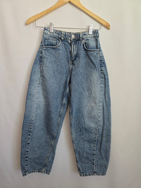 H&M Barrell Leg Denim • 9-10 years