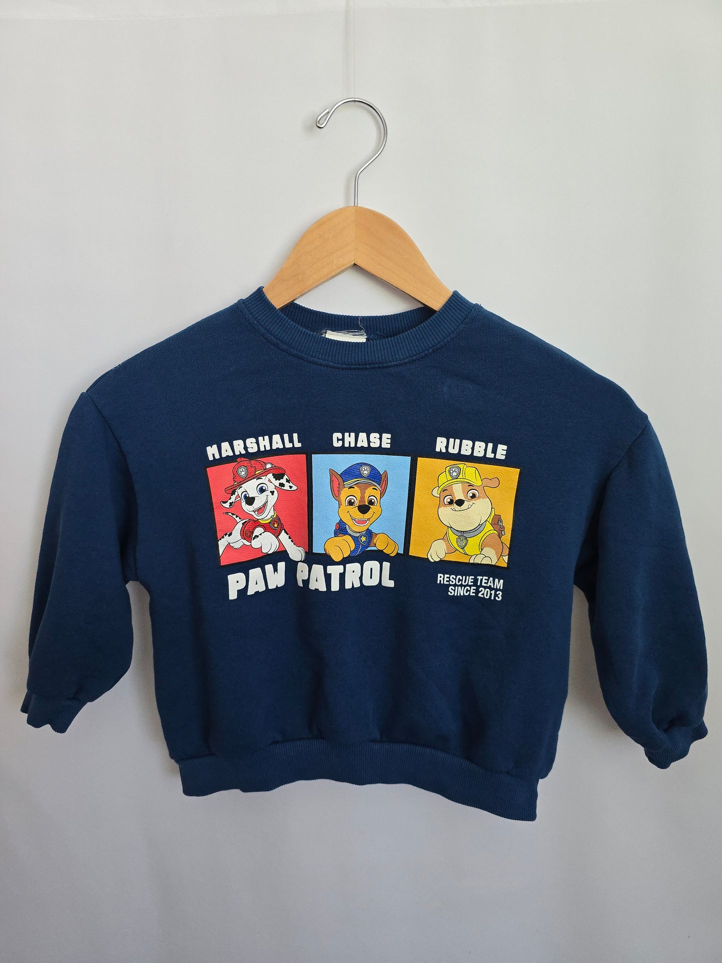 Zara Paw Patrol Blue Crewneck • 5 years