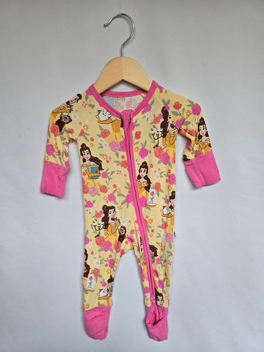 Little Sleepies x Disney Belle & Friends Zipper Sleeper • 0-3 months