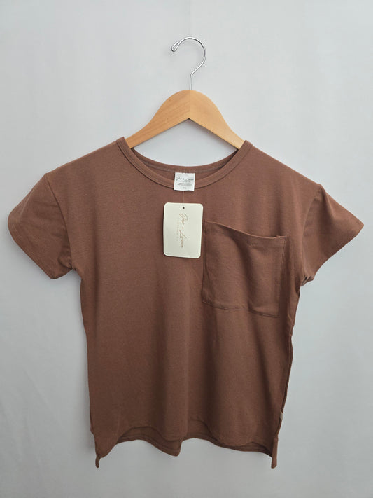 NEW Jax & Lennon Bronzed Rose Boxy Tee • Youth Small 6-7 years