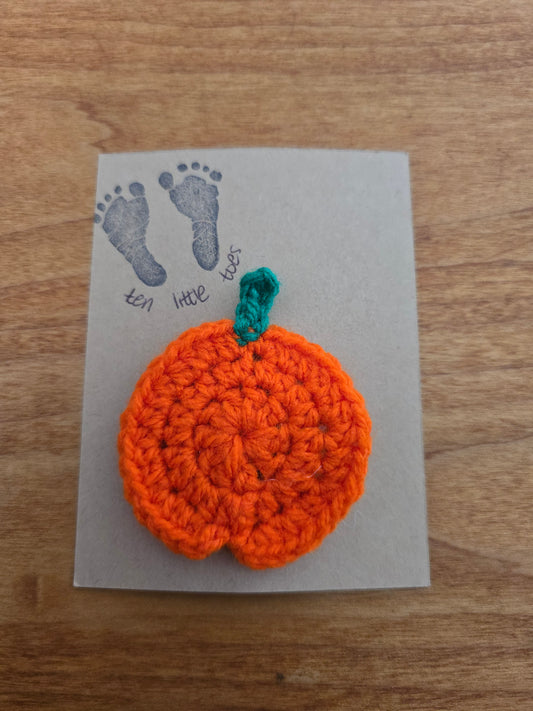 Medium Bright Pumpkin Hairclip
