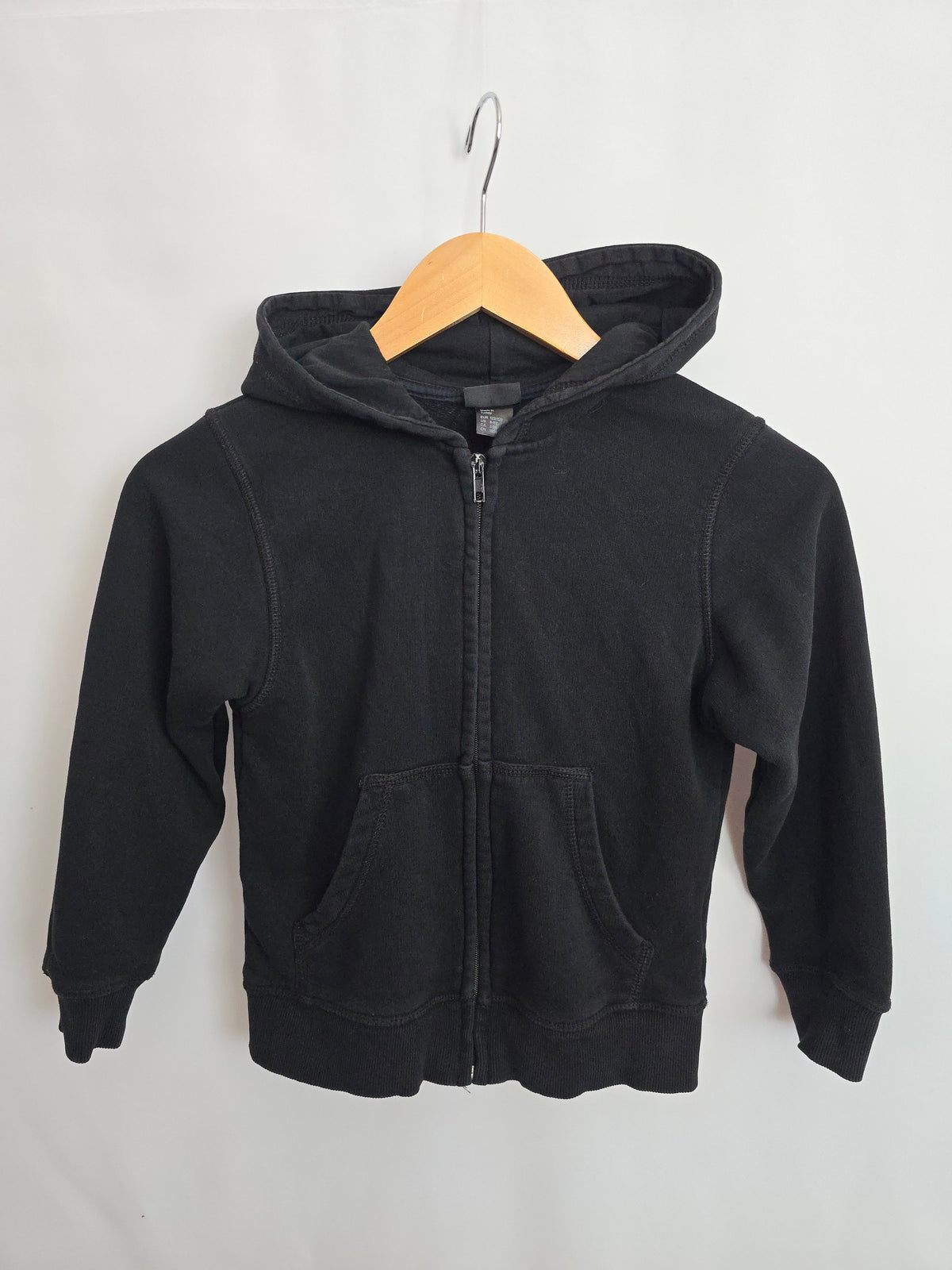 H&M Black Zip Up Hoodie • 6-8 years (2)