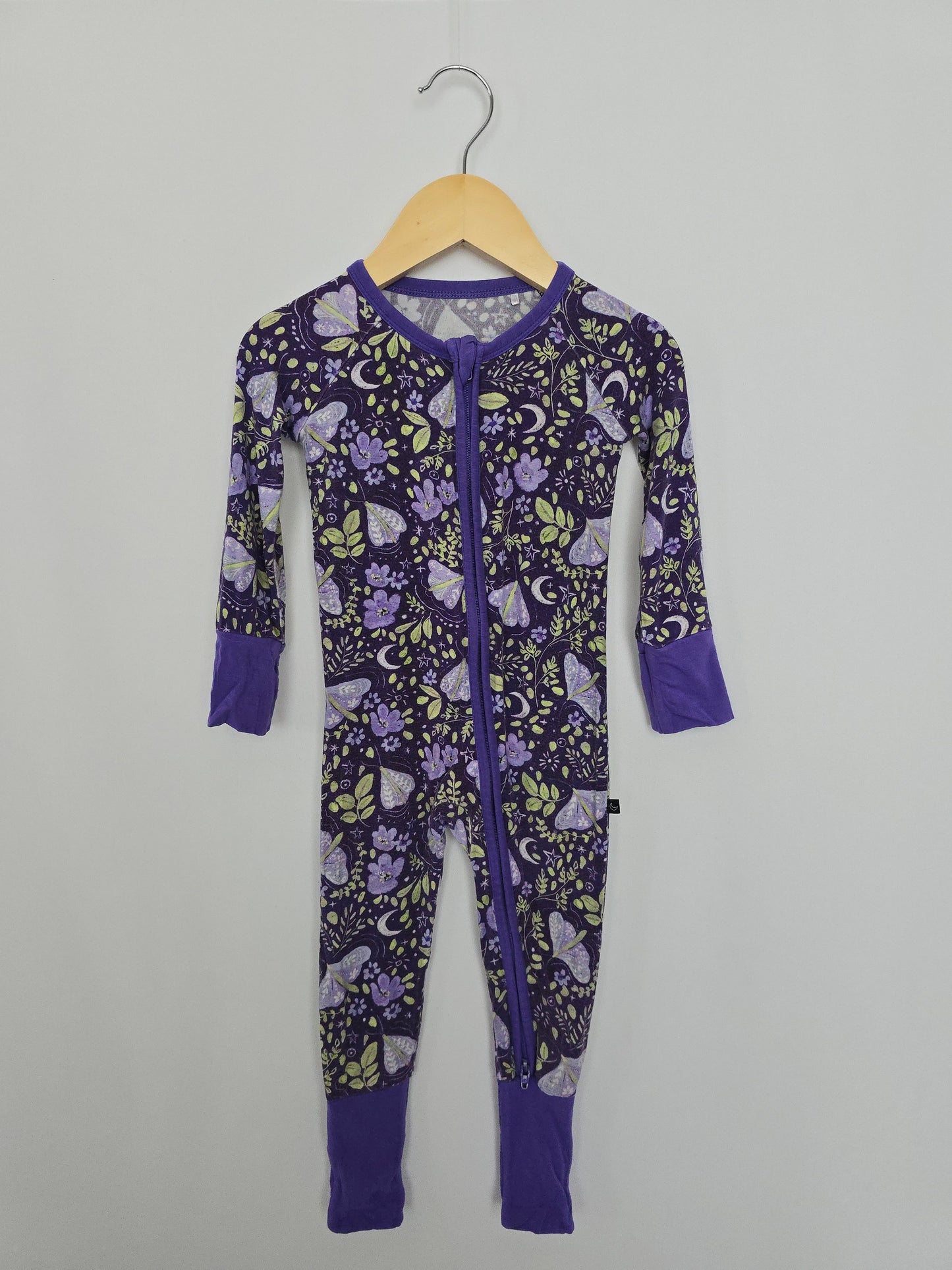 PLAYY The Sleepy Sloth Floral Zip Romper • 6-12 months