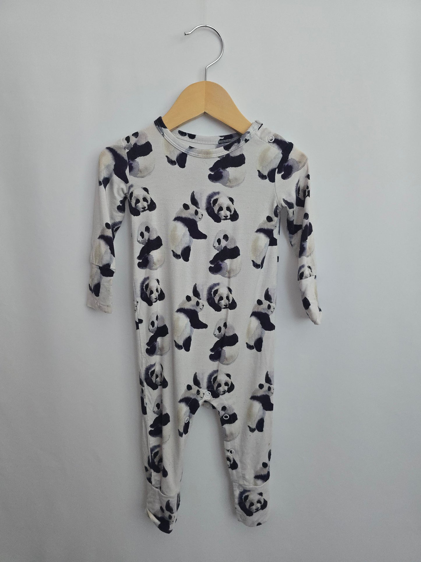 Posh Peanut Panda Snap Romper • 9-12 months