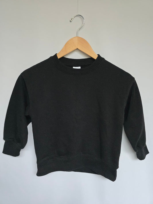 Zara Black Basic Sweatshirt • 6 years