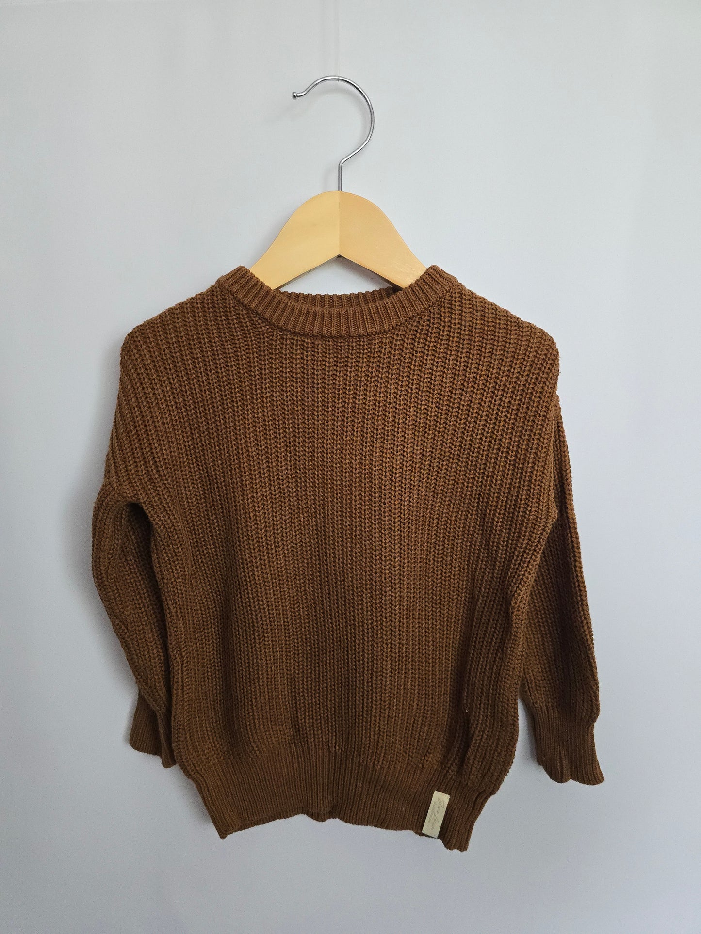Jax & Lennon Chestnut Knit Sweater • 12-24 months