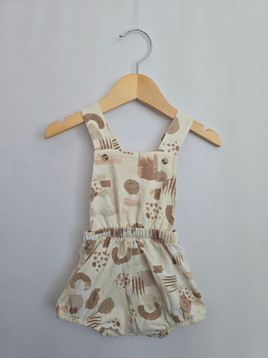 Jax & Lennon Abstract Shapes Suspender Bloomers • 6-12 months
