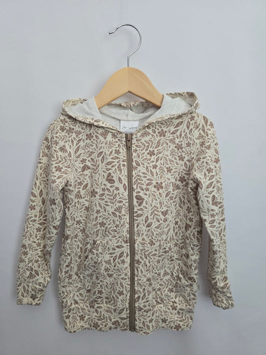 Jax & Lennon Secret Garden Zip Hoodie • 2-3 years
