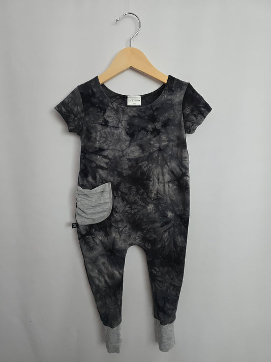 Jax & Lennon Tie-Dye Pocket Romper • 2-3 years