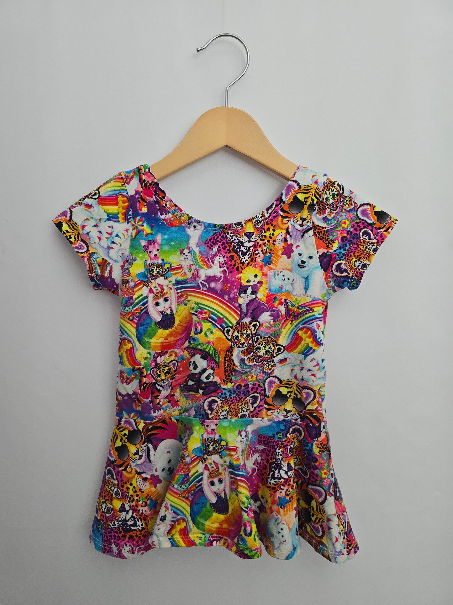 Lisa Franks Inspired Peplum Shirt • 6 years