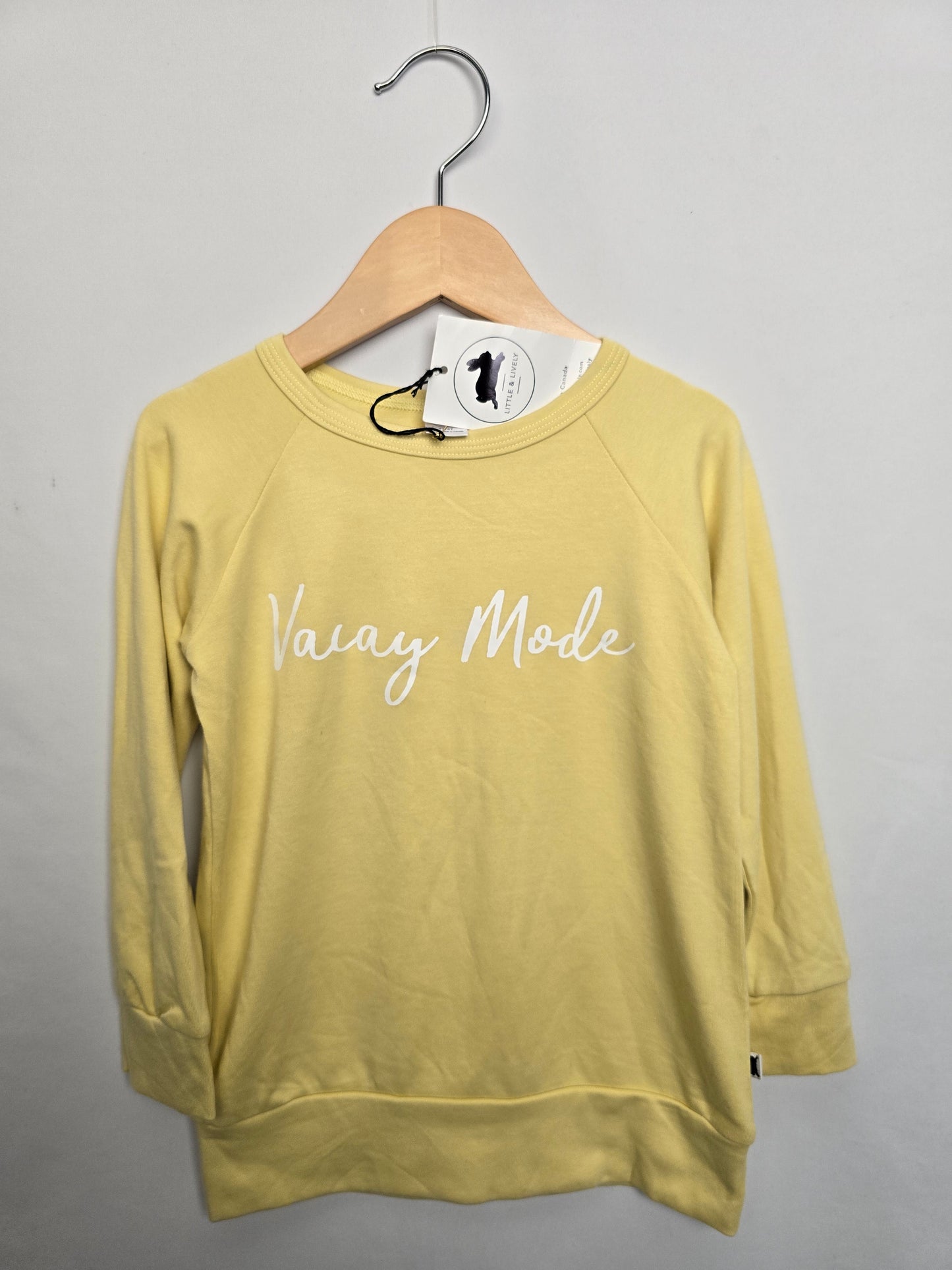 NEW Little & Lively Vacay Mode Crewneck • 3-4 years