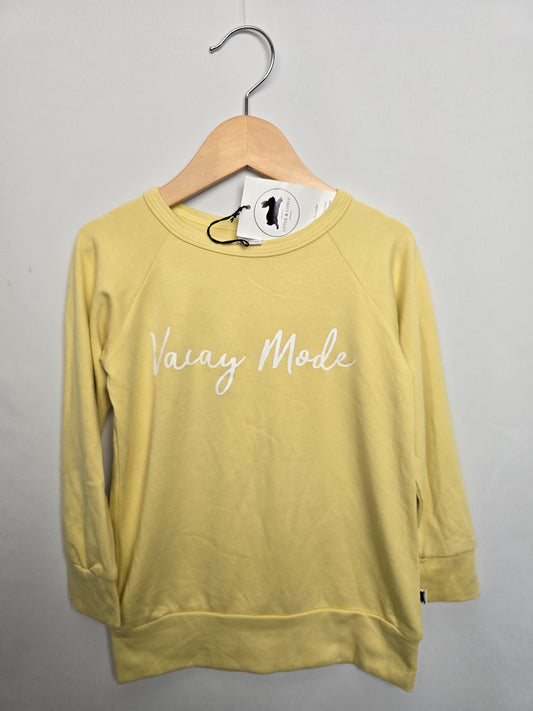NEW Little & Lively Vacay Mode Crewneck • 3-4 years