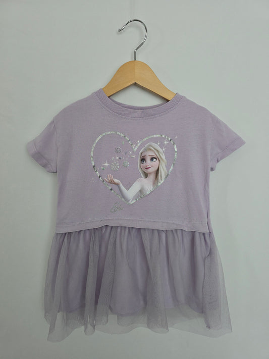 H&M Frozen Tulle Tee Dress • 2-4 years