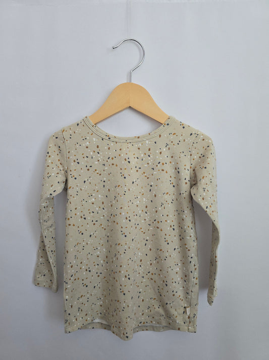 Jax & Lennon Speckle Long Sleeve Shirt • 3-4 years