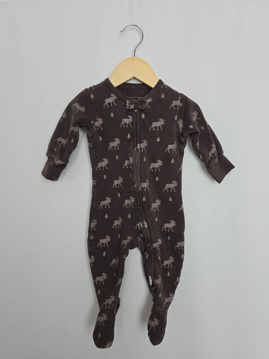 L'oved Baby MooseOrganic Cotton Footie • 3-6 months