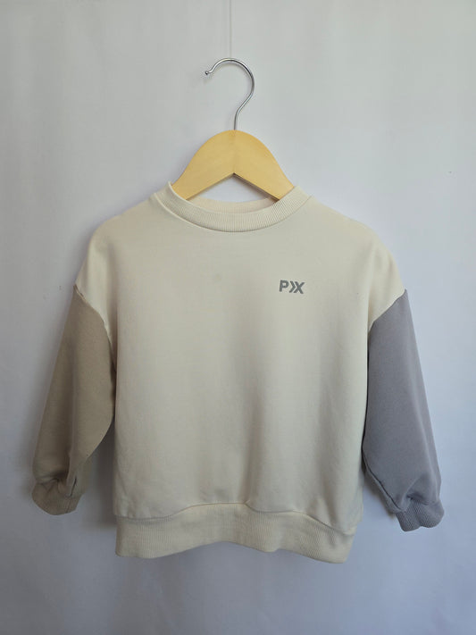 Play by Rylee + Cru Color Block Crewneck • 2-3 years