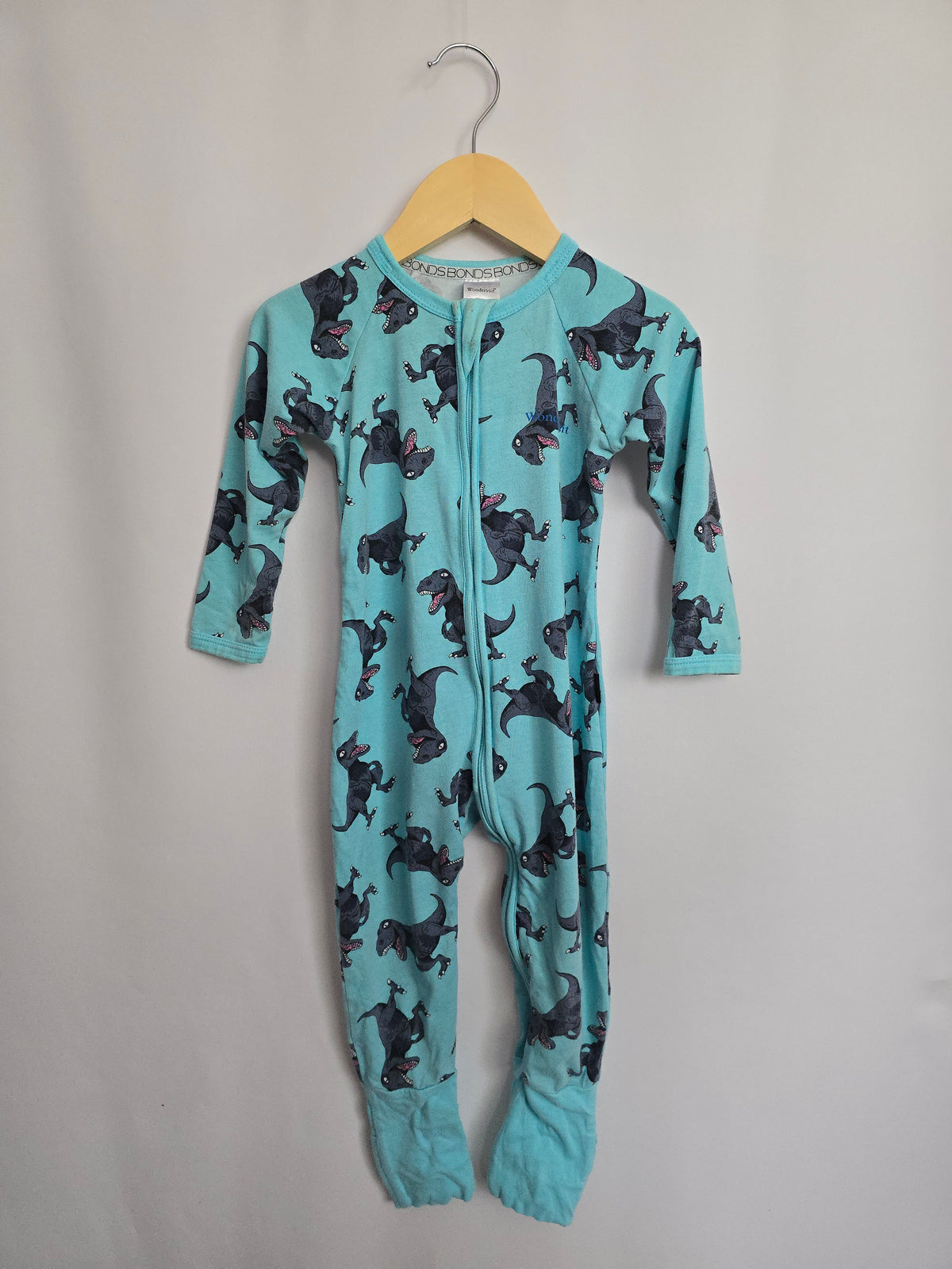 Bonds Wondersuit Blue Dinosaurs • 3-6 months