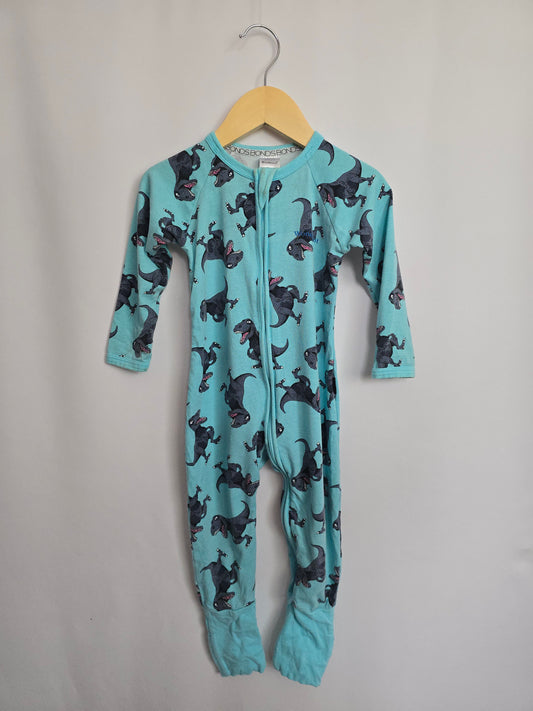 Bonds Wondersuit Blue Dinosaurs • 3-6 months