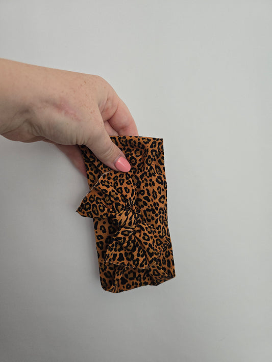 Baby Bling Leopard Light Classic Knot Headband