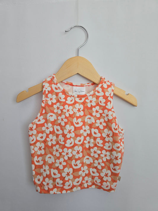 Jax & Lennon Sundae Bloom High Neck Tank • 4-5 years