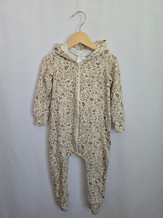 Jax & Lennon Desert Garden Hooded Romper • 18-24 months