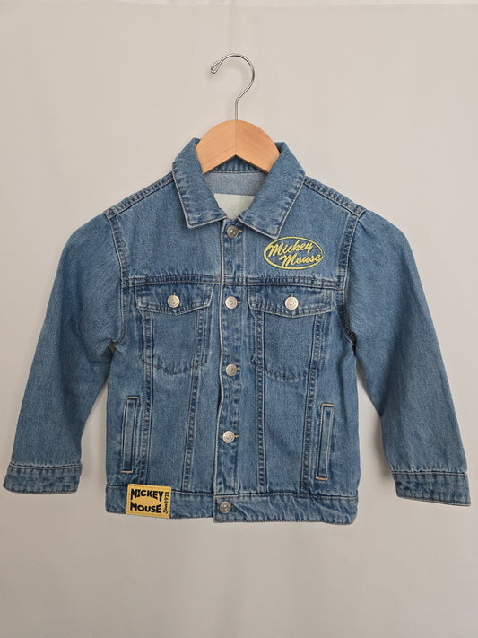 Zara Denim Mickey Mouse Jacket • 6 years
