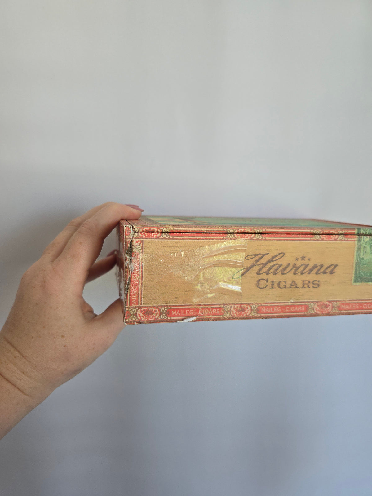 Maileg Mom & Dad Mouse In Cigar Box *flaw*
