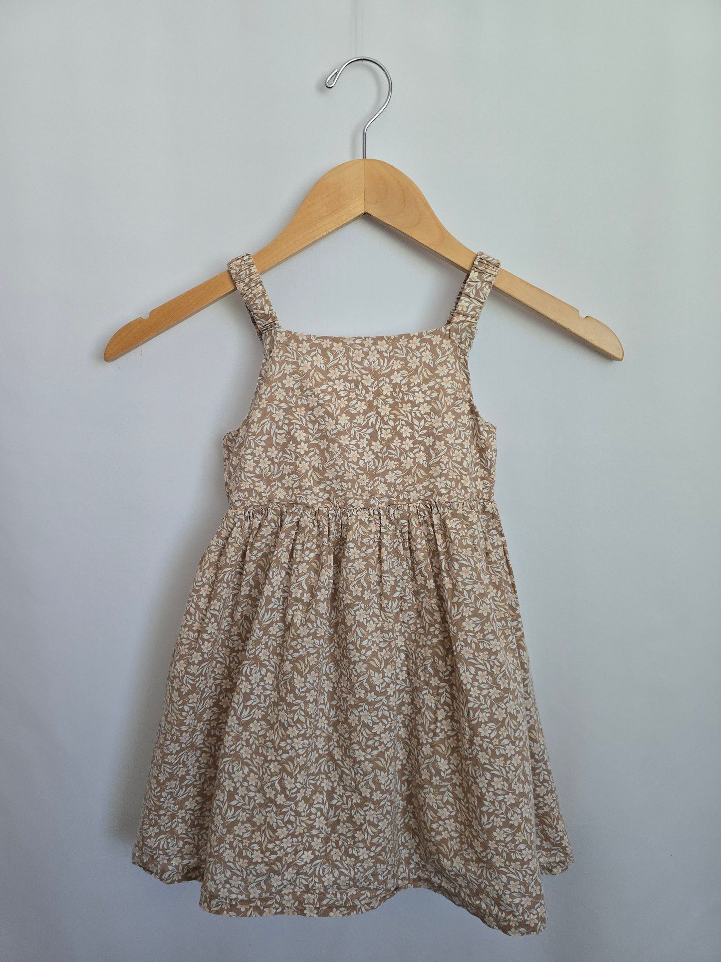 Rachel Zoe Taupe Daisy Floral Dress • 5 years