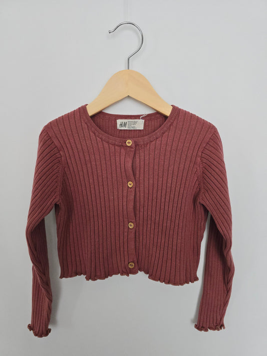 H&M Ribbed Cardigan • 4-6 years