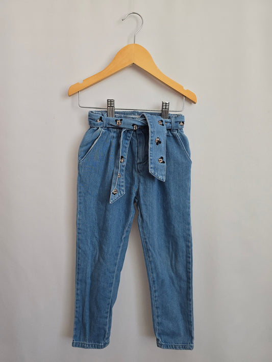Zara Disney Relaxed Fit Jeans • 4-5 years