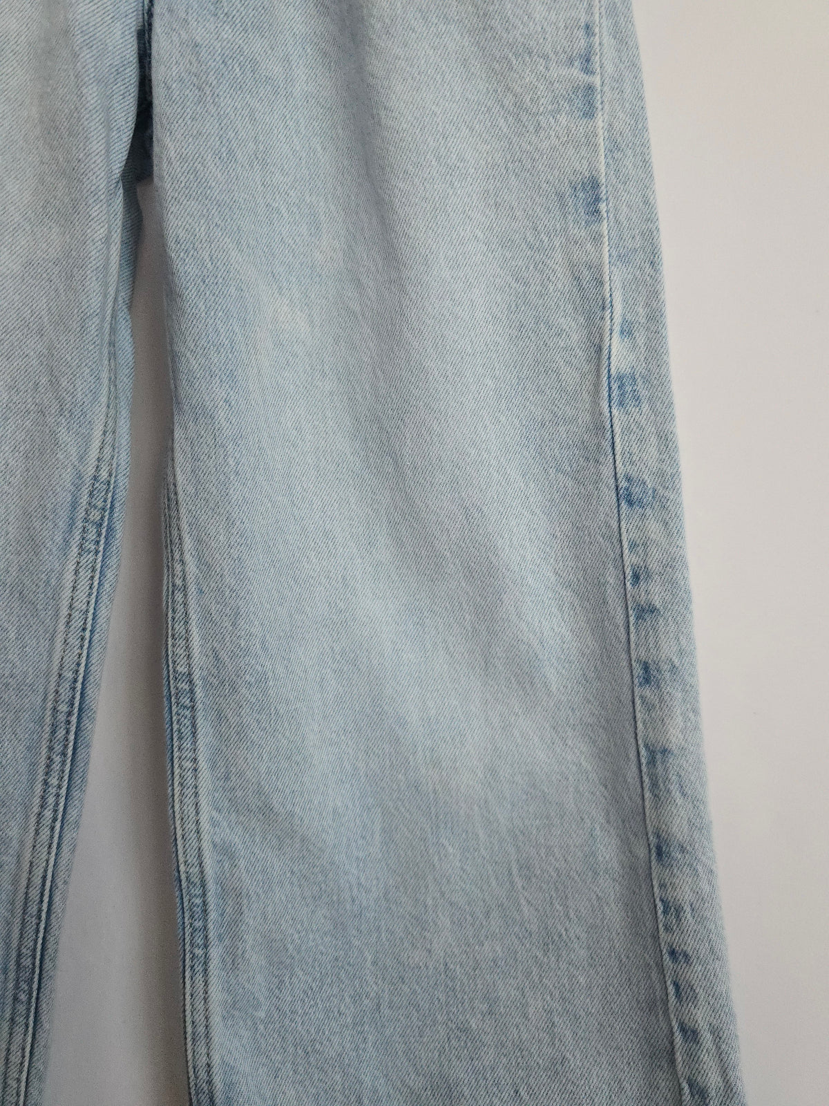 PLAY H&M Light Wash Paper Bag Waist Denim • 5-6 years