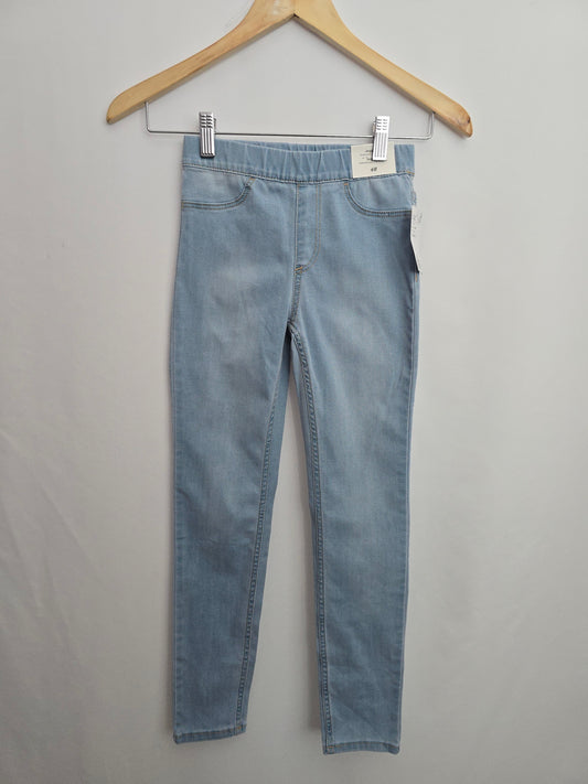 NEW H&M Elastic Waist Jeggings • 8-9 years