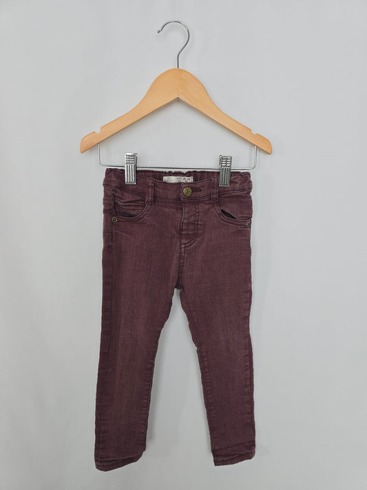 Zara Brick Skinny Jeans • 18-24 months