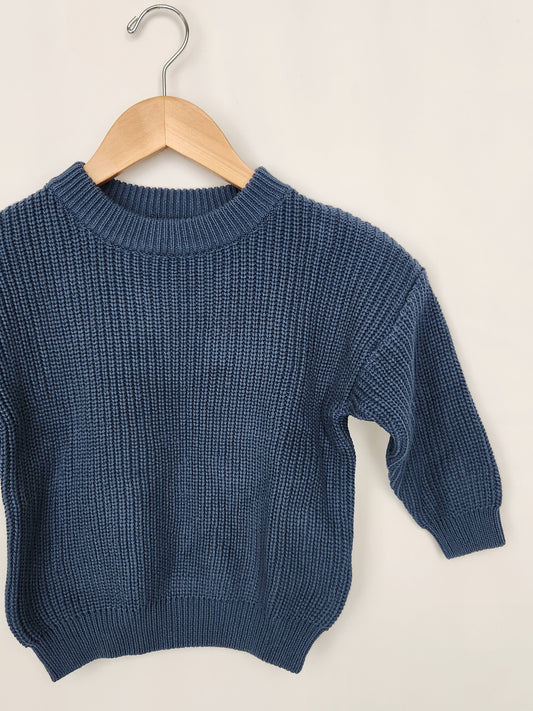 Holde Keepsake Knit Sweater - Navy