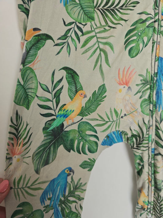 PLAY Bambi & Birdie Safari Zip Romper • 12-18 months