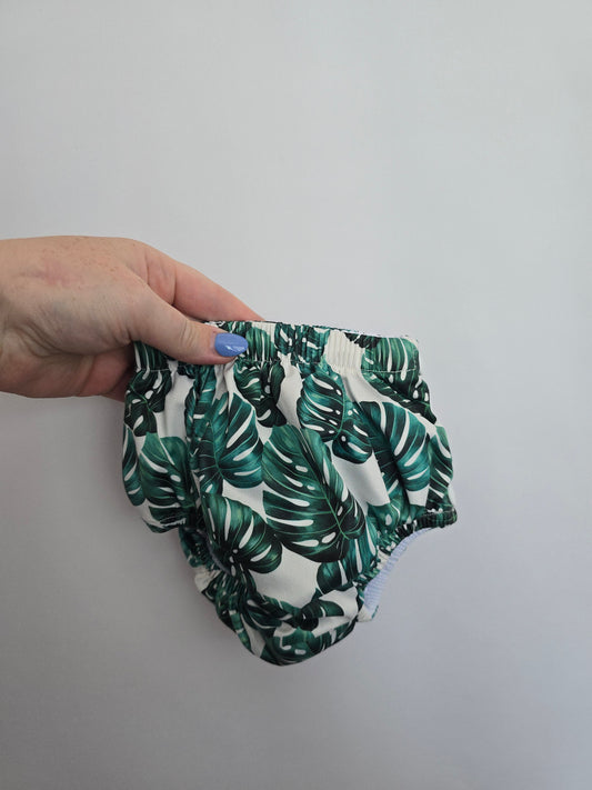 Honeysuckle Monstera Swim Diaper • 6-12 months