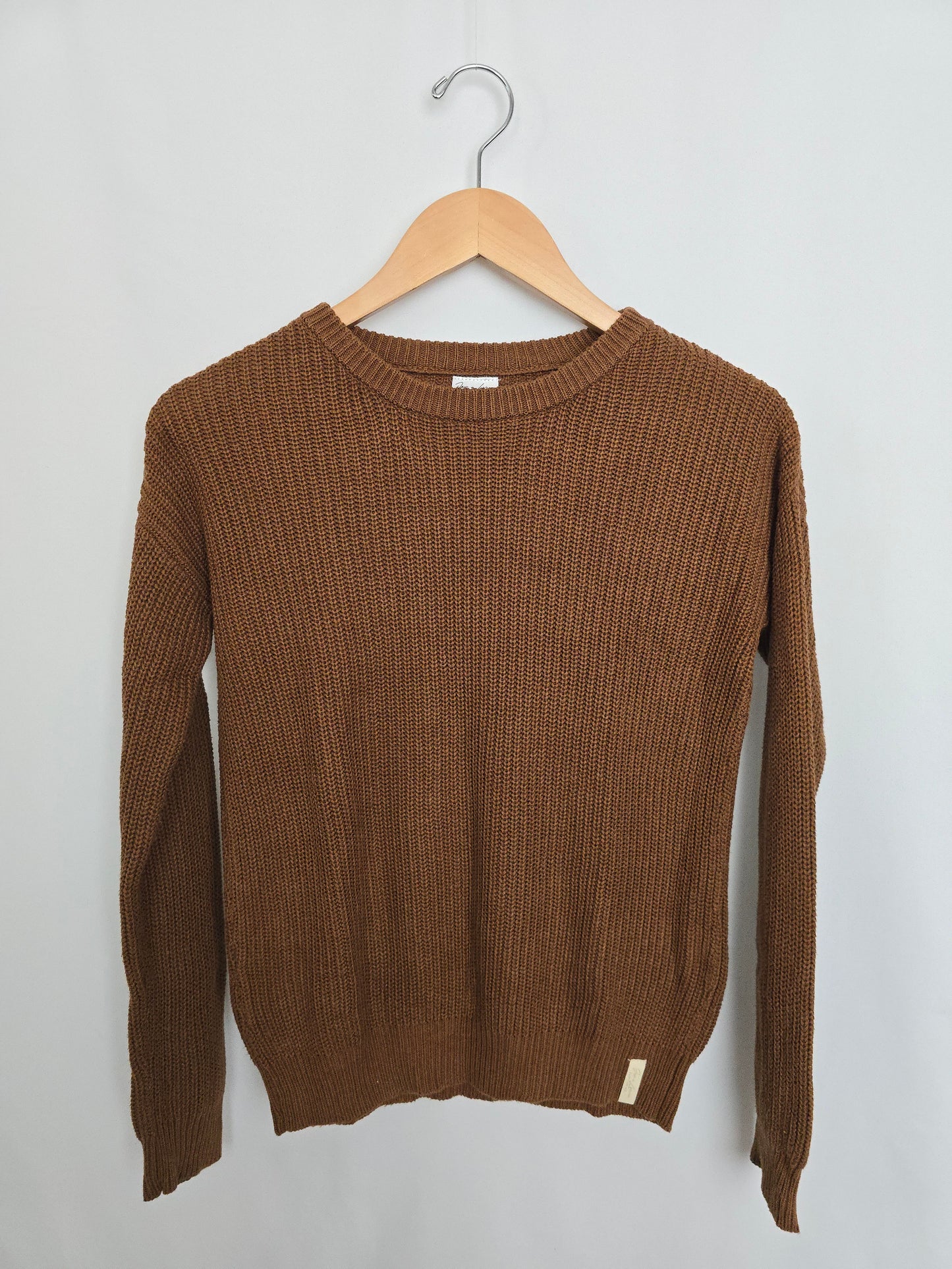 Jax & Lennon Chestnut Chunky Knit Sweater • 8-9 years
