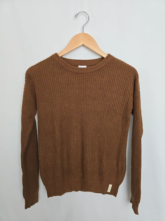 Jax & Lennon Chestnut Chunky Knit Sweater • 8-9 years
