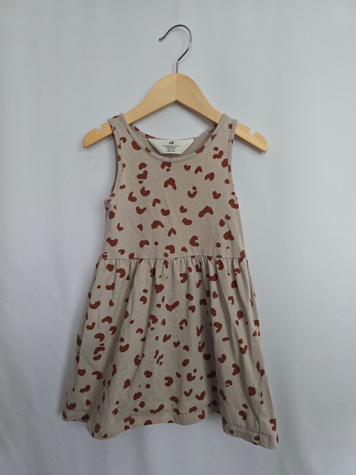 H&M Leopard Tank Dress • 2-4 years