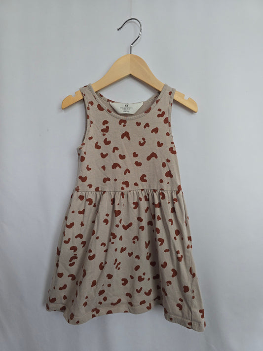 H&M Leopard Tank Dress • 2-4 years