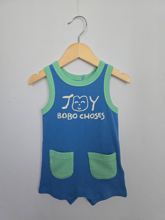 NEW Bobo Choses Joy Ribbed Shortie Romper • 6 months