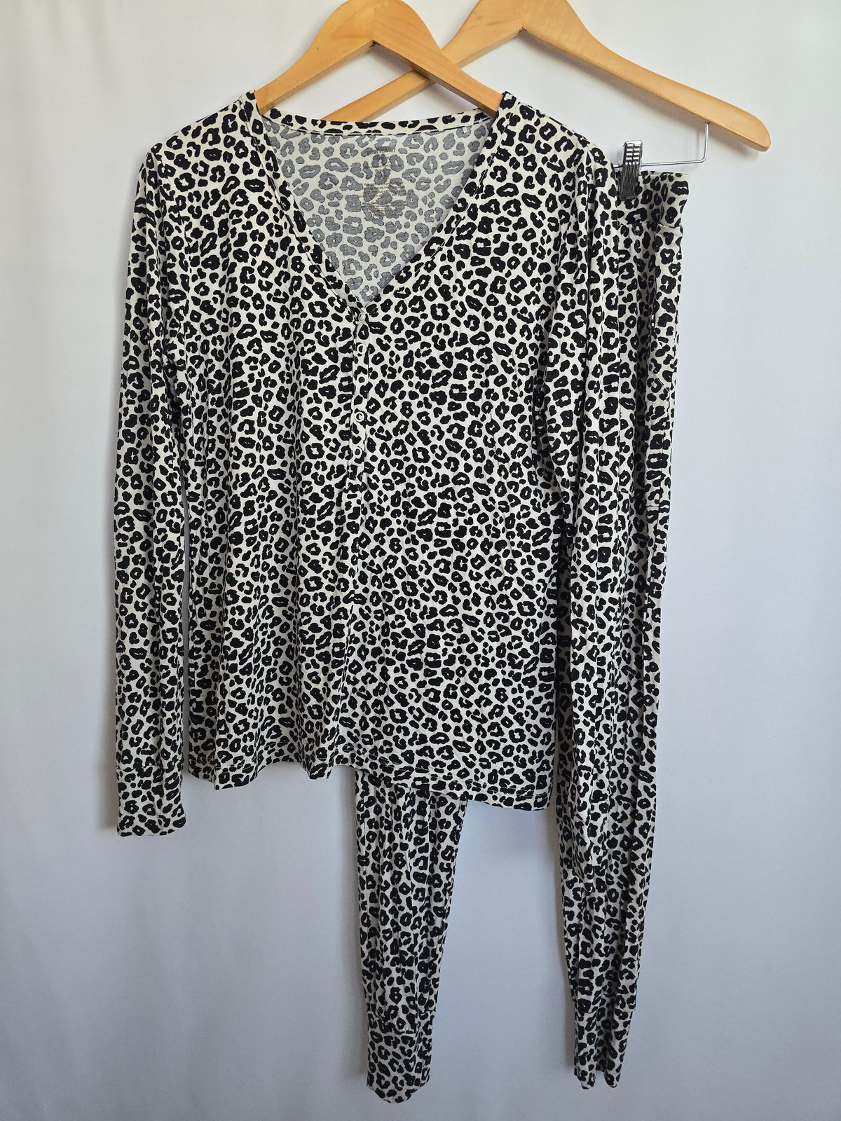 Posh Peanut Snow Leopard Pajama Set • Medium