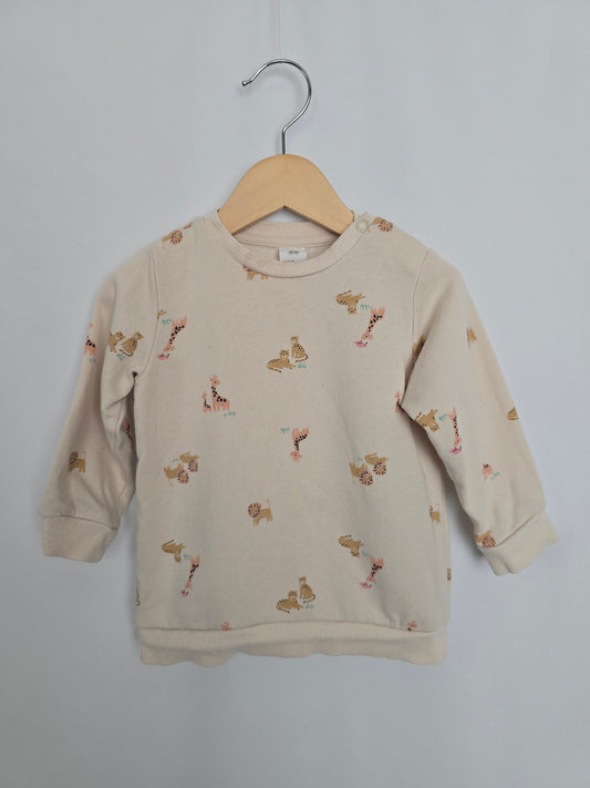 H&M Lions Crewneck • 12-18 months