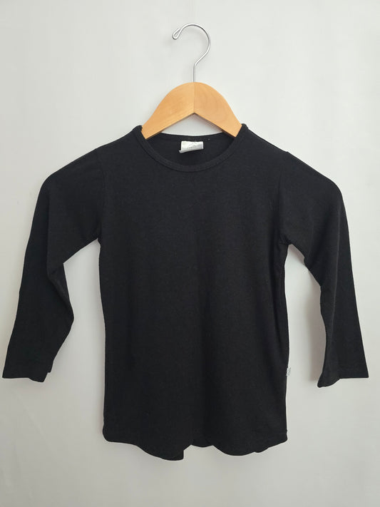 Tiny Button Apparel Black Long Sleeve Shirt (2)• 6-7 years