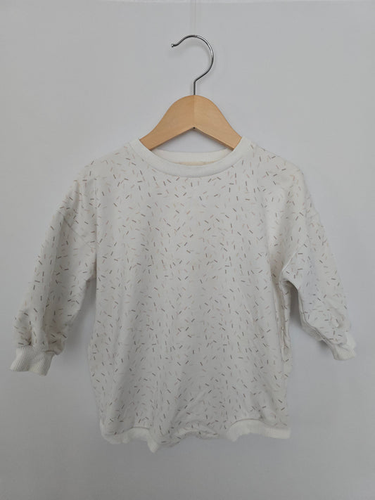 Mila & Co. Organic Cotton Sprinkles Bubble Romper • 18-24 months
