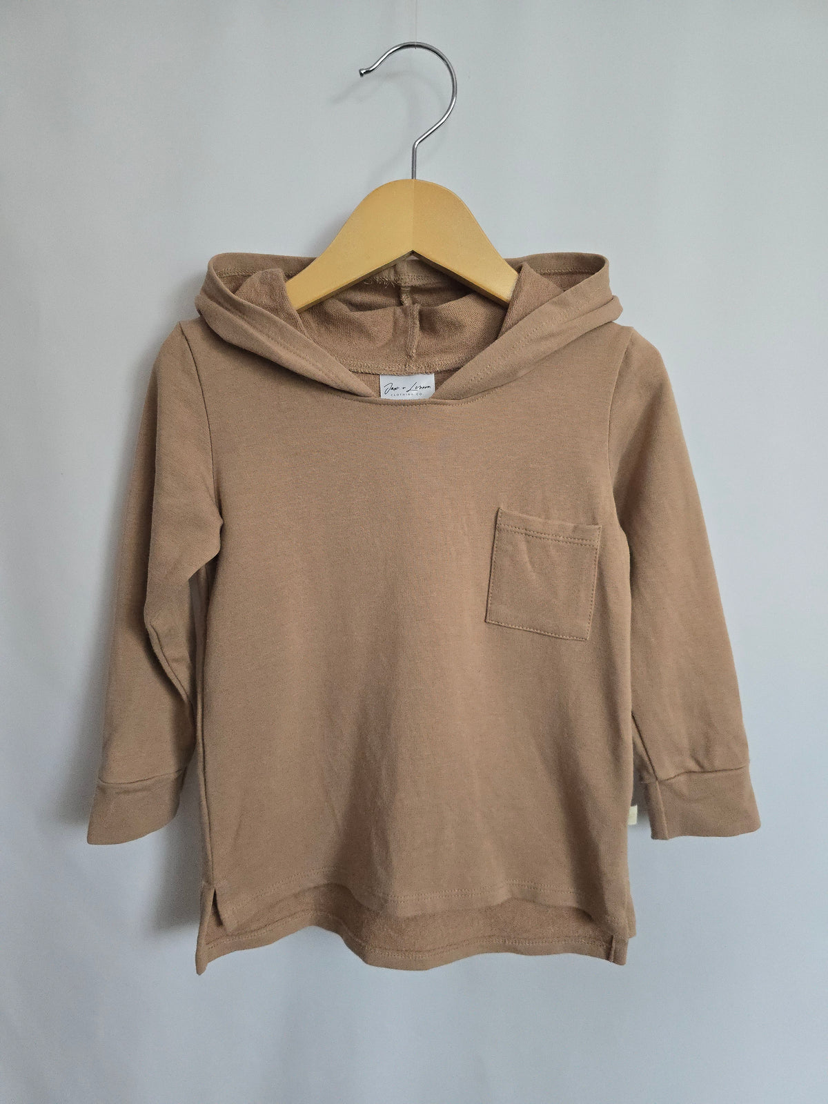 Jax & Lennon Fawn Terry Pocket Hoodie • 18-24 months