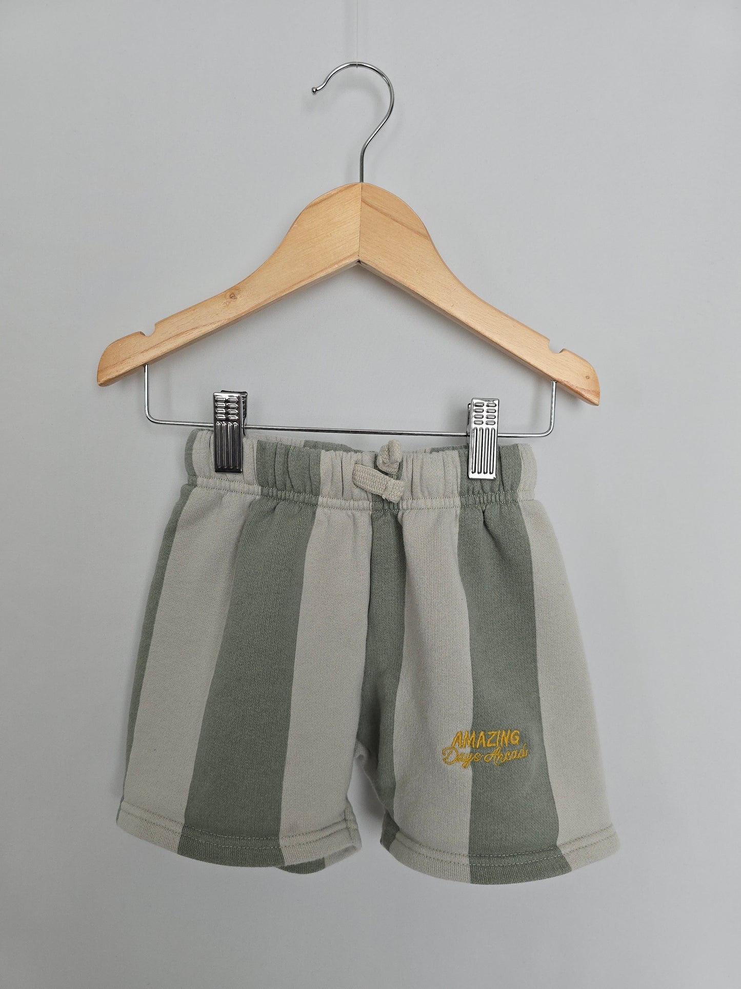 Zara Stripe Drawstring Shorts • 5 years