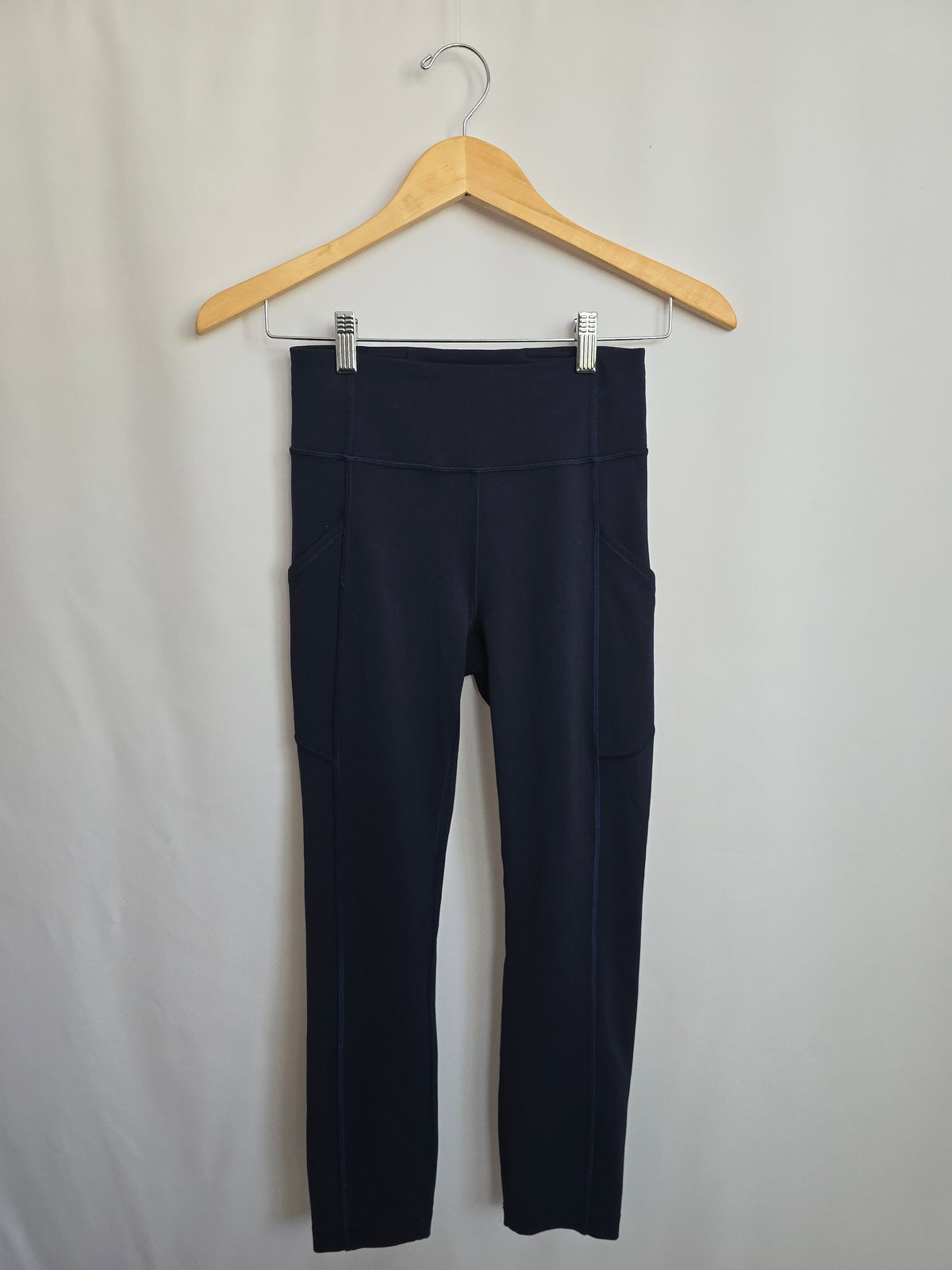 Lululemon Navy Envigorate High Rise Crop 23" • Small 4